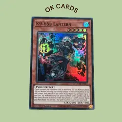 JUSH-EN033 K9-66b Lantern Super Rare 1st Ed YuGiOh - Image 1