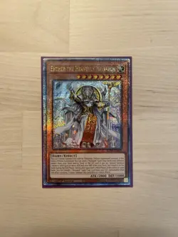 Yugioh Ether The Heavenly Monarch Quarter Century Secret Rare RA04-EN018 1st Ed - Image 1