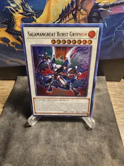 Yugioh! Salamangreat Burst Gryphon LD10-EN004 Ultra Rare NM 1st Edition - Image 1