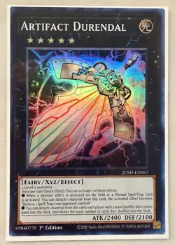 Yugioh! TCG - Artifact Durendal - Super Rare - JUSH-EN057 - Justice Hunters - Image 1