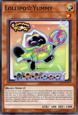 Yugioh - Lollipo Yummy (NM) - Ultra Rare - JUSH-EN018 1st Ed NM/M - Image 1