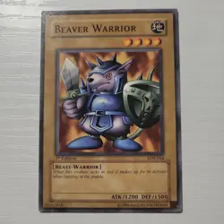 YUGIOH BEAVER WARRIOR LOB-064 1 ST EDITION COMMON VLP - Image 1