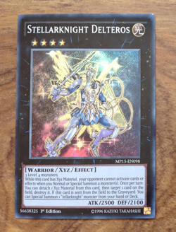 Yugioh Stellarknight Delteros MP15-EN098 1st Edition Secret Rare. Free UK P&P - Image 2