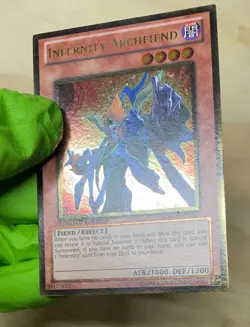 YuGiOh Infernity Archfiend GLD3-EN027 Gold Series Limited Edition LP - Image 3