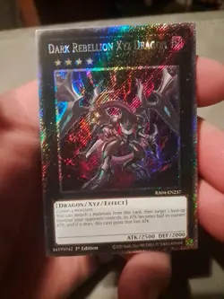 Dark Rebellion XyzDragon RA04-EN237 Platinum Secret Rare Card First Edition - Image 1