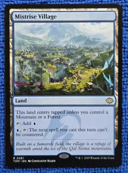 MTG 1x Mistrise Village Tarkir: Dragonstorm Regular Card 0261 - Image 1
