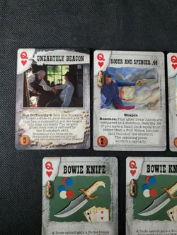 Deadlands Doomtown Boot Hill CCG Card Game Card Lot Q Queen's Heart Mixed Rare - Image 2