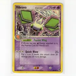 Pokemon TCG Vibrava 24/101 EX Dragon Frontiers Regular Rare Card EN-HP 2006 - Image 1