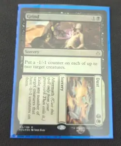 Grind to Dust FOIL Hour of Devastation NM Black White Rare MAGIC CARD - Image 1