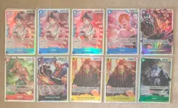 One Piece 10 Card Lot - OP11 - FIST - 10 Super Rares - Image 1