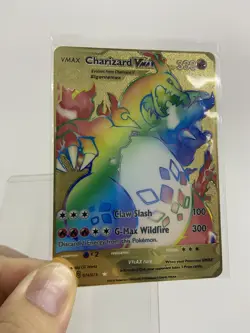 Charizard VMAX hp330 Gold Metal Pokemon Card-Collectible Gift Display！NICE~HOT - Image 1