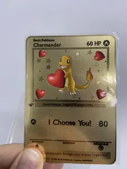 Charmander hp60 Gold Metal Pokemon Card-Collectible Gift Display！NICE~HOT - Image 3