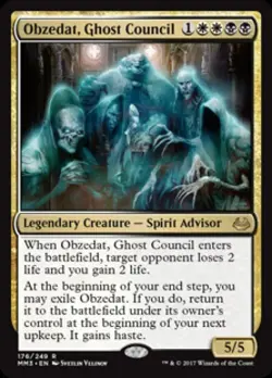 Obzedat, Ghost Council - Light Play MTG Modern Masters 2017 - Image 1