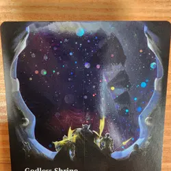 MTG - Godless Shrine (Borderless) GALAXY FOIL 0375 - EOE Edge of Eternities NM - Image 3