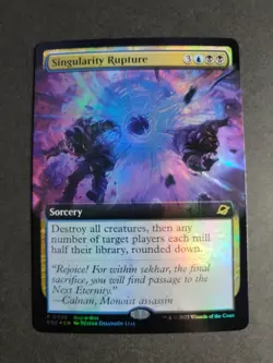 Singularity Rupture (Extended Art Foil) Buy-a-Box Promo MTG Edge of Eternities - Image 1