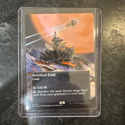 Petrified Field (0077) regular- Borderless M MTG Edge of Eternities - Image 1