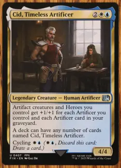 MTG Cid Timeless Artificer 0407 Magic The Gathering Final Fantasy NM/Mint - Image 1