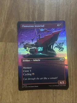 Clamorous Ironclad - Borderless FOIL - MTG Aetherdrift - M-NM - Image 1