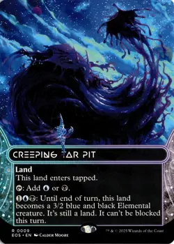 Creeping Tar Pit (9) (Borderless) Edge of Eternities Regular MTG - Image 1