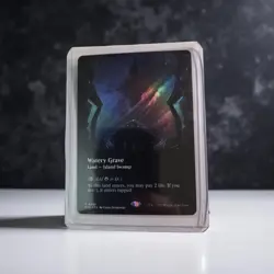 1x Watery Grave, Borderless Art Foil, Edge of Eternities, Magic MTG NM - Image 1