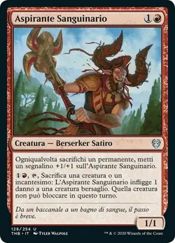 MTG Magic THB Theros Beyond Death - 1x ITA NM 128 U Aspirante Sanguinario - Image 1