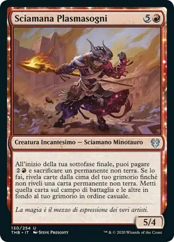 MTG Magic THB Theros Beyond Death - 1x ITA NM 130 U Sciamana Plasmasogni - Image 1