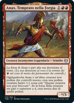MTG Magic THB Theros Beyond Death - 1x ITA NM 125 U Anax Temprato nella Forgia - Image 1
