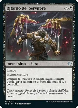 MTG Magic THB Theros Beyond Death - 1x ITA NM 104 U Ritorno del Servitore - Image 1