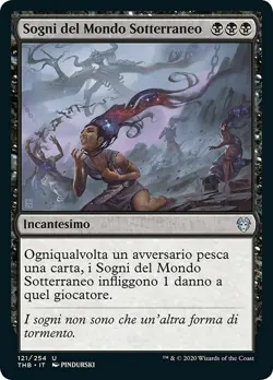 MTG Magic THB Theros Beyond Death - 1x ITA NM 121 U Sogni del Mondo Sotterraneo - Image 1