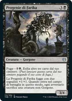 MTG Magic THB Theros Beyond Death - 1x ITA NM 112 U Progenie di Farika - Image 1