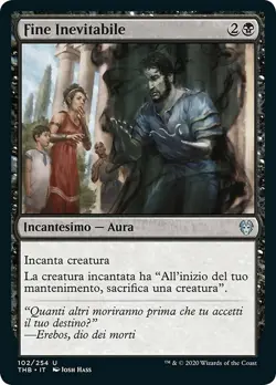 MTG Magic THB Theros Beyond Death - 1x ITA NM 102 U Fine Inevitabile - Image 1