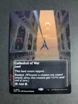 Cathedral of War 0051 (Borderless) Rare MTG Edge of Eternities Stellar Sights - Image 1