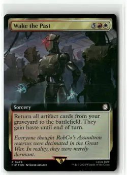 Wake The Past Extended Art FOIL - Fallout MTG NM - Image 1