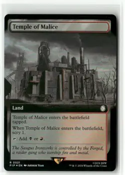 Temple of Malice Extended Art FOIL - Fallout MTG NM - Image 1