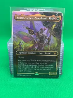 FOIL Szarel, Genesis Shepherd (BORDERLESS) MTG | Edge of Eternities Comm - Image 1