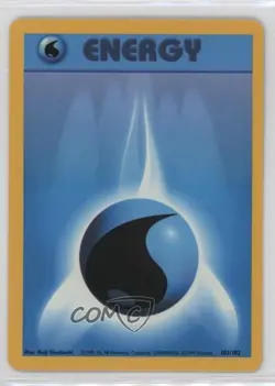 Water Energy Trainer Decks Pokemon Base Set #102 1999 11jz - Image 1
