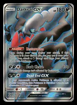 2017 Pokemon Burning Shadows 139/147 Darkrai GX Full Art - Image 1