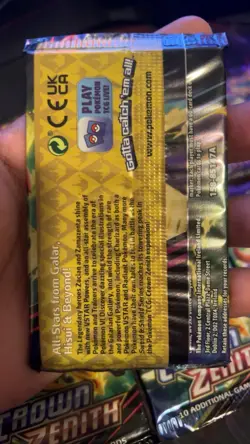 Pokemon TCG Sword & Shield Crown Zenith Pack Lot Of 10 Factory Sealed Packs - Image 4