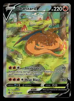 2022 Pokemon Black Star Promo SWSH260 Charizard V LP - Image 1