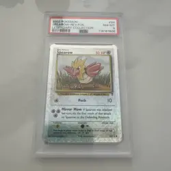 2002 Pokemon SPEAROW REV-FOIL LEGENDARY COLLECTION PSA NM-MT 8 - Image 2