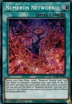 BLAR-EN026 Numeron Network Secret Rare 1st Edition NM Yugioh Card - Image 1