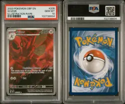 Pokemon Scizor 205/197 PSA 10 Gem Mint SV Obsidian Flames Illustration Rare FA - Image 3