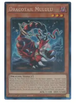 Dracotail Mululu - JUSH-EN005 - Collector's Rare - YuGiOh 1st Ed NM/M - Image 1