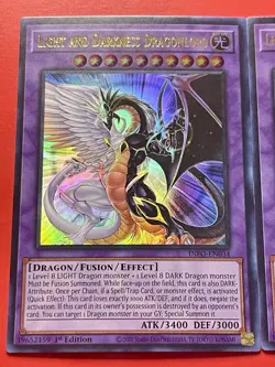 3x Light and Darkness Dragonlord | INFO-EN034 | Ultra Rare | NM | 1st ED |YuGiOh - Image 3