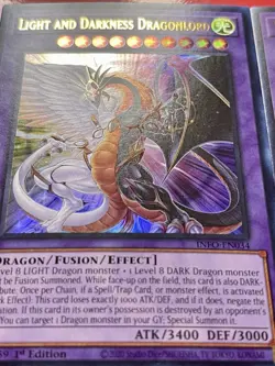 3x Light and Darkness Dragonlord | INFO-EN034 | Ultra Rare | NM | 1st ED |YuGiOh - Image 2