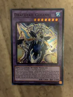Yugioh! TCG - Dracotail Gulamel - Super Rare - JUSH-EN007 - Justice Hunters - Image 1