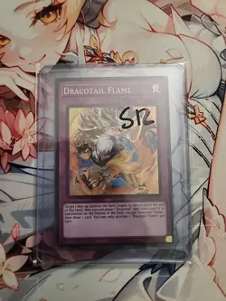 Yugioh! TCG - Dracotail Flame - Super Rare - JUSH-EN011 - Justice Hunters - 1st - Image 1