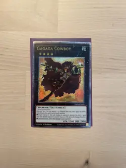 Yugioh Gagaga Cowboy Quarter Century Secret Rare) RA04-EN064 1st Ed - Image 1