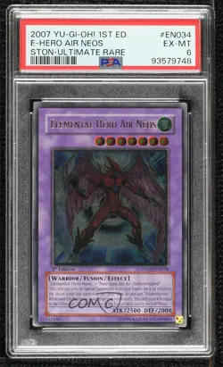 UR - Elemental HERO Air Neos 1st Ed. YuGiOh Strike of the PSA 6 2007 0j4n - Image 1