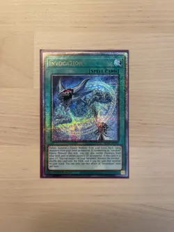 Yugioh Invocation Quarter Century Secret Rare RA04-EN281 1st Ed - Image 1